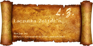 Laczuska Zoltán névjegykártya